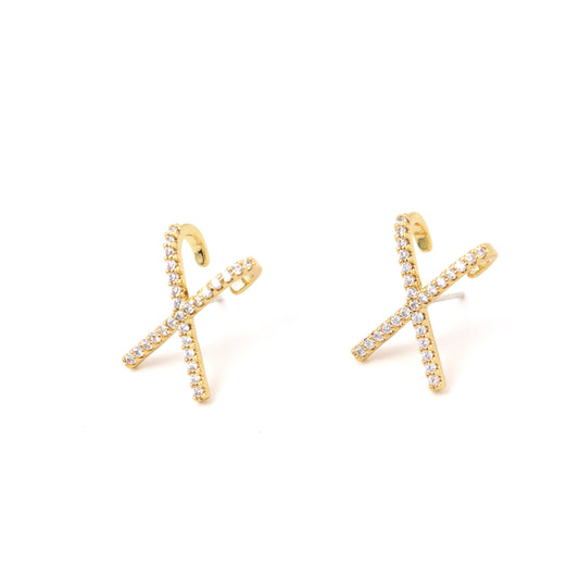 Petite Flash Anchor Earrings