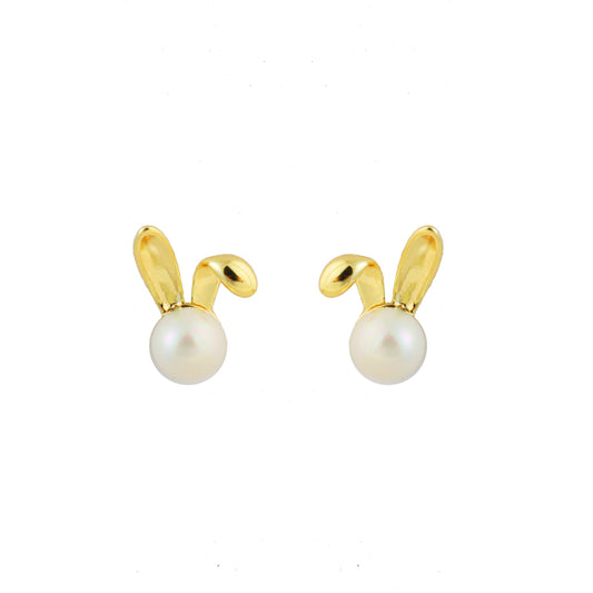 Bunny Pearl Stud Earrings