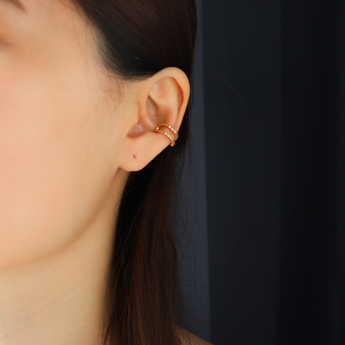 Gold Sunray Ear Cuff