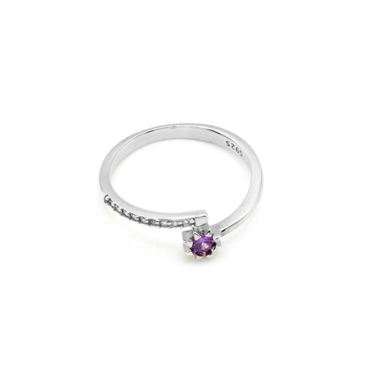 Purple Meteor Silver 925 Ring