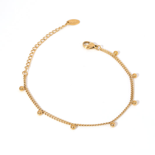 Multi Bead Gold Bracelet