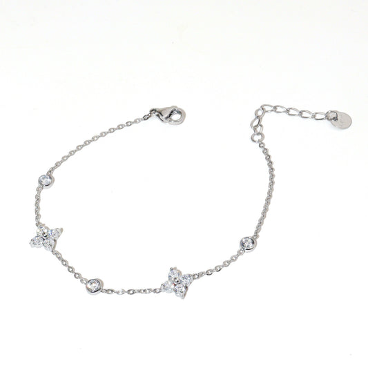 Shimmer Clove Silver Bracelet