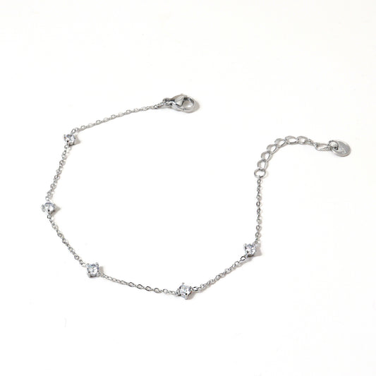 Glimmering Silver Bracelet