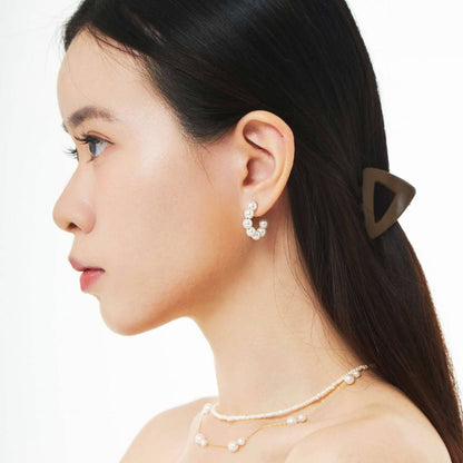 Tiny Pearlicious Hoop Earrings