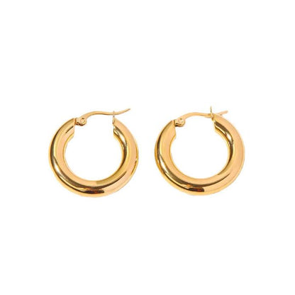 Fun Hoop Gold Earrings