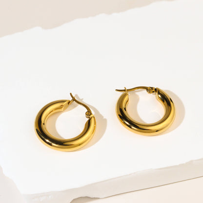 Fun Hoop Gold Earrings