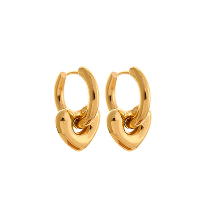 Loving You Gold Hoop Earrings