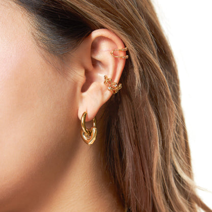 Loving You Gold Hoop Earrings