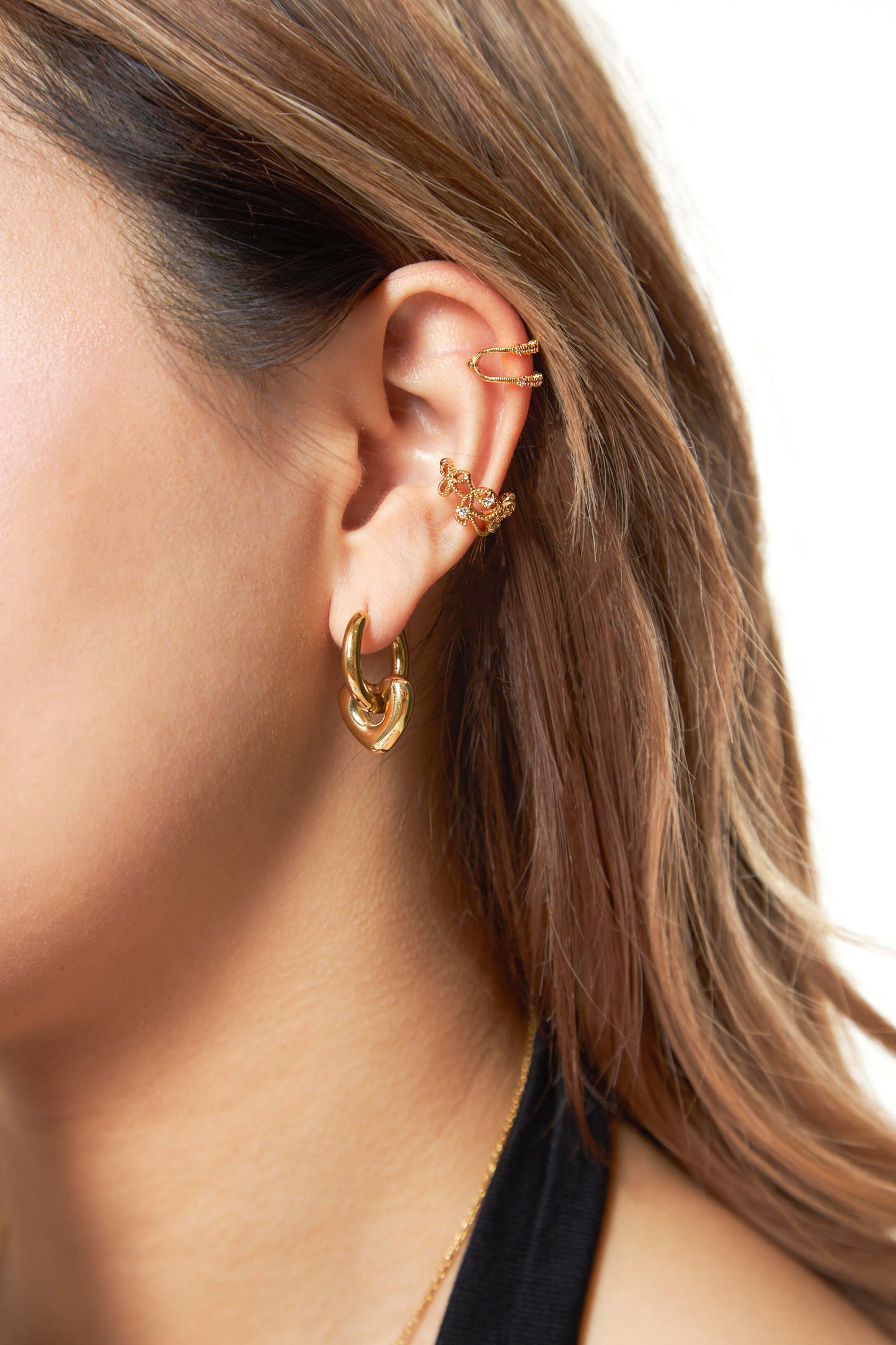 Loving You Gold Hoop Earrings