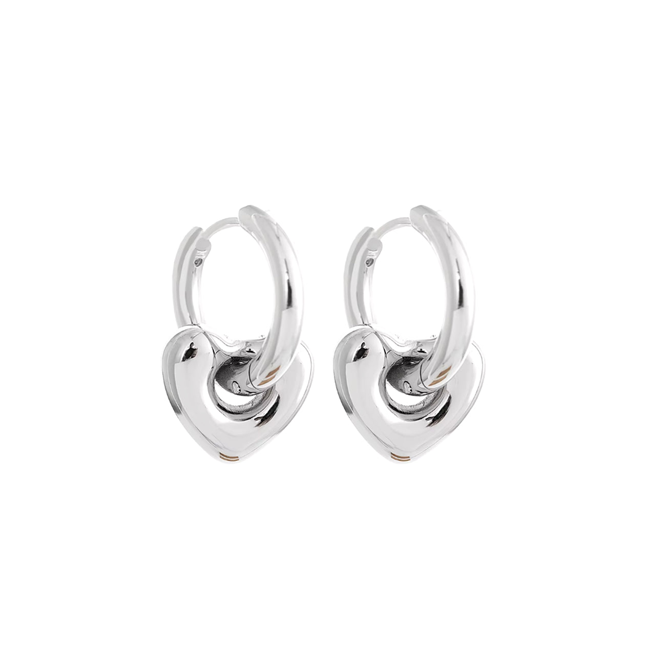 Loving You Silver Hoop Earrings