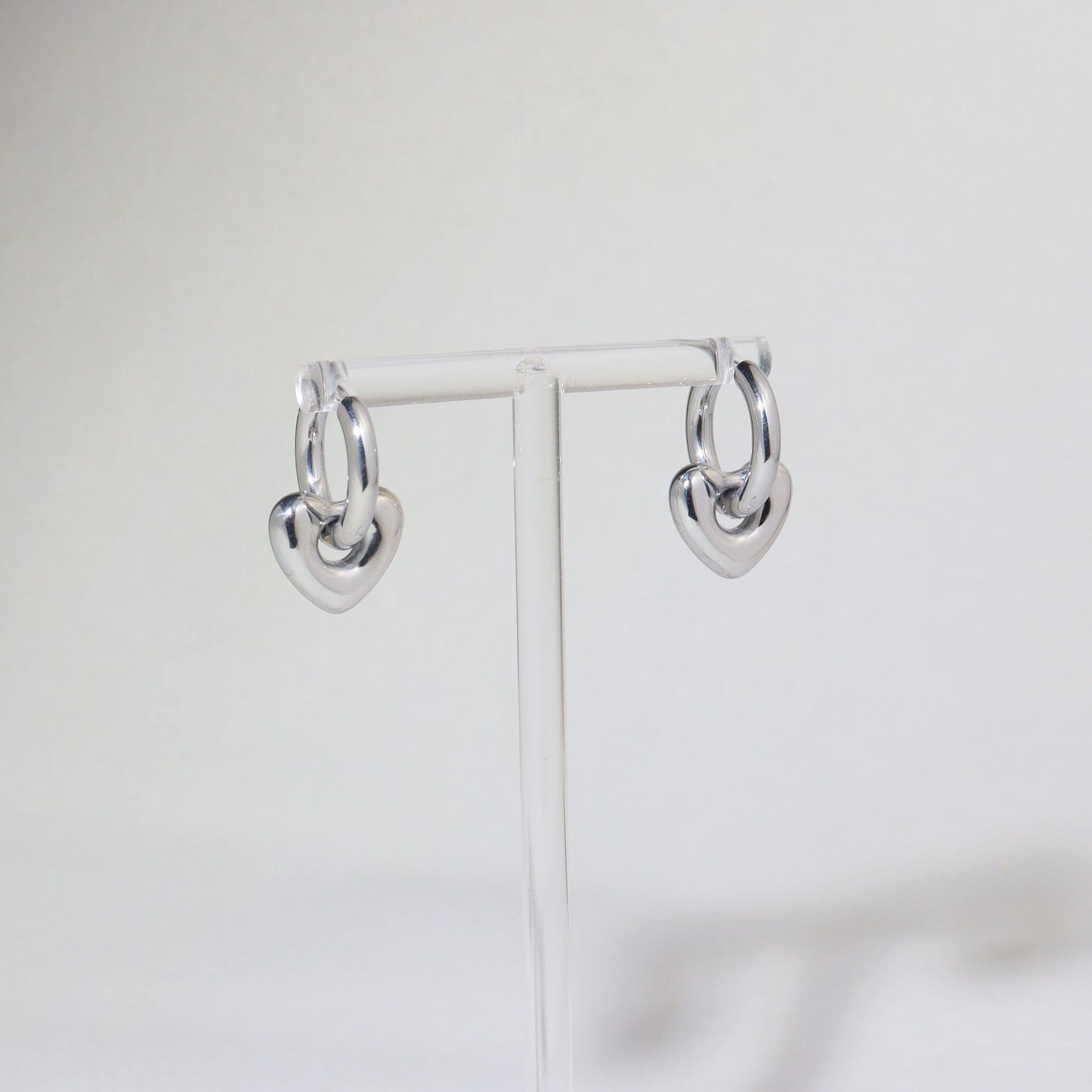 Loving You Silver Hoop Earrings