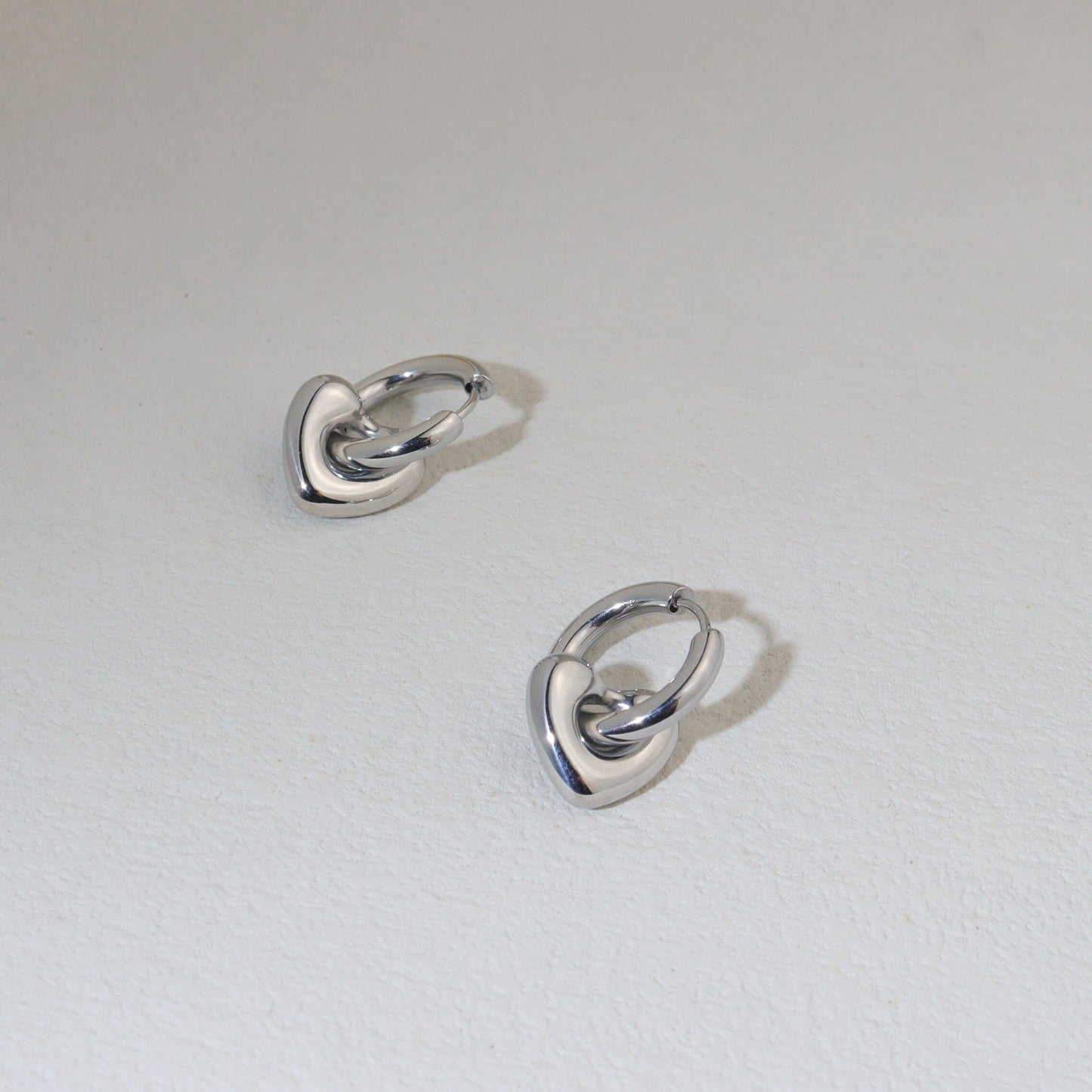 Loving You Silver Hoop Earrings