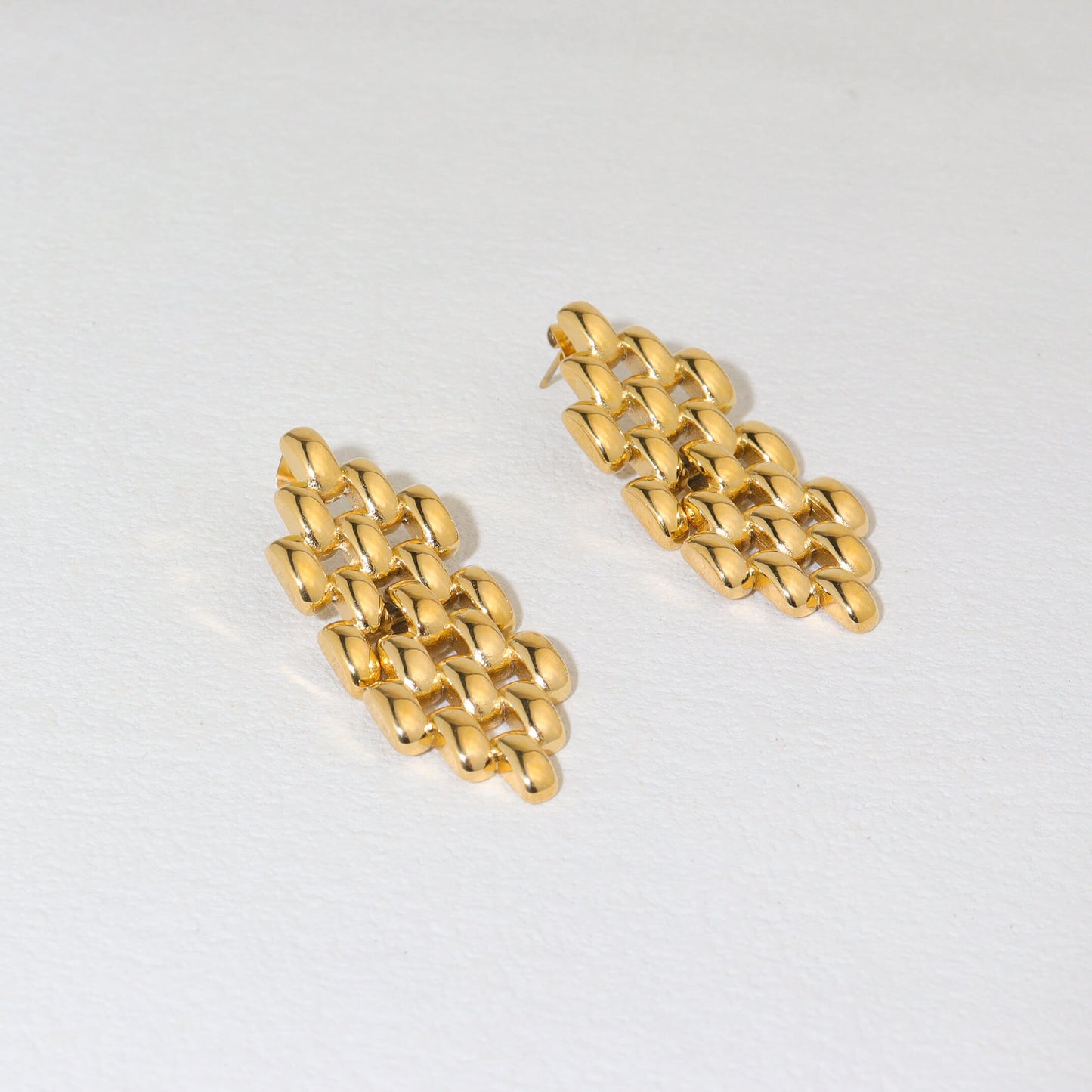 Pixel Gold Earrings