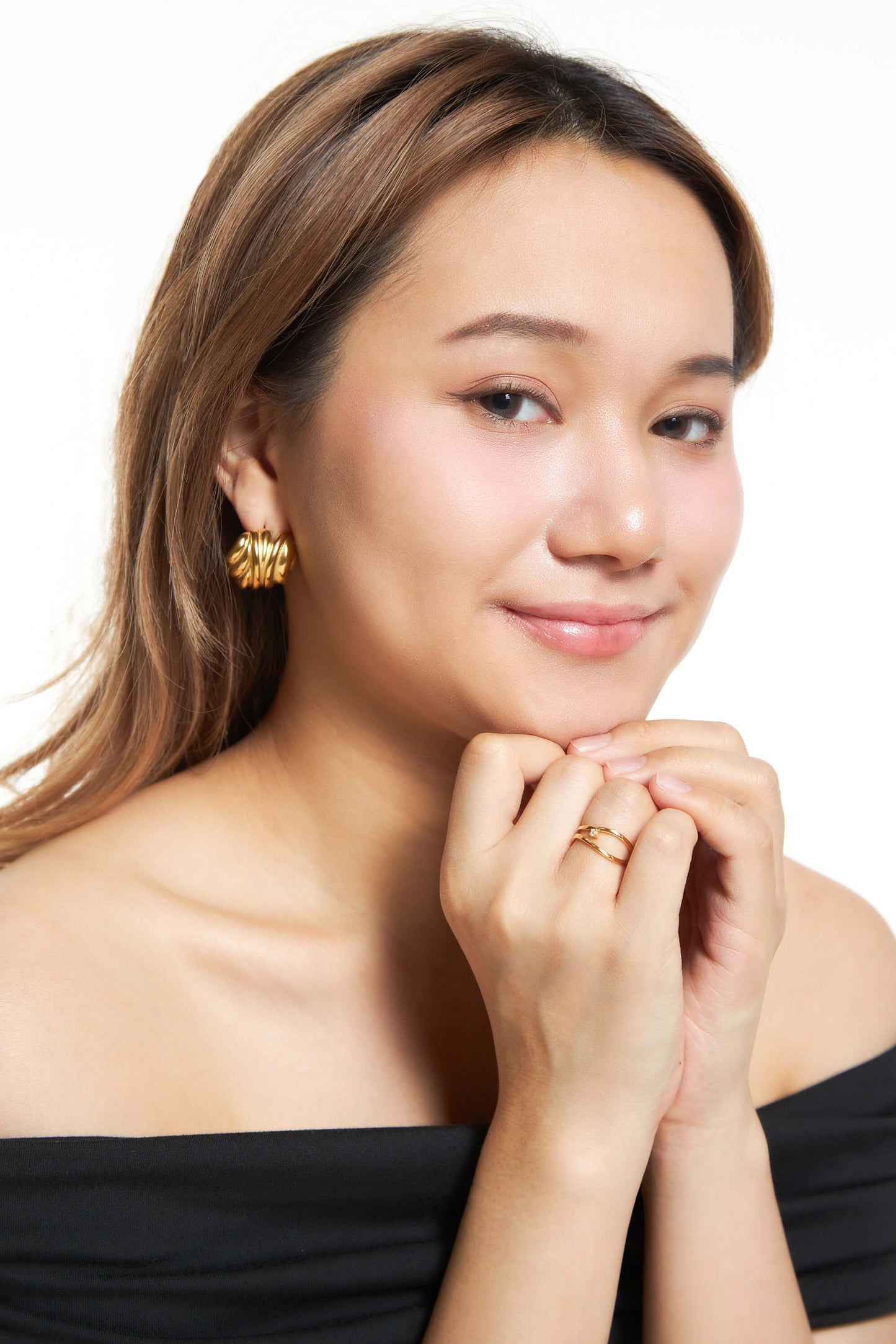 Shell  Oversize Stud Earrings