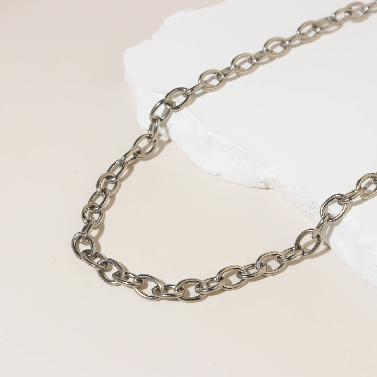 Silver Thin Figaro Chain Necklace