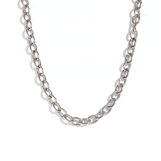 Silver Thin Figaro Chain Necklace