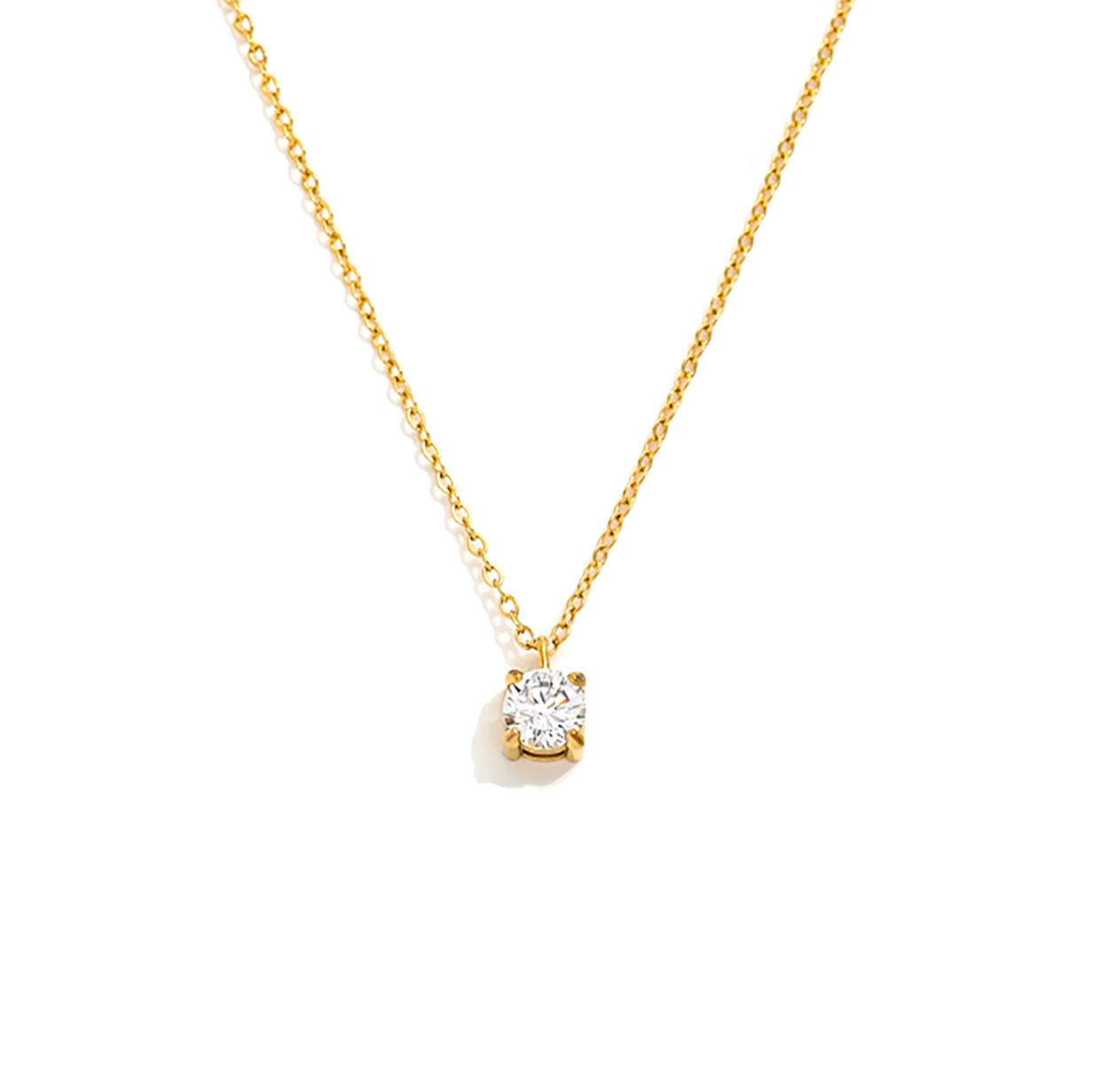 Solitaire Cubic Necklace