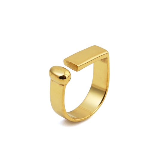 Bold Signet Gold Ring