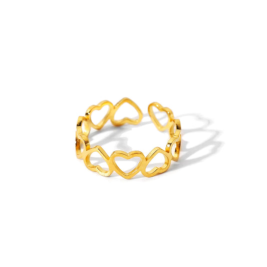 Love Chain Gold Open Ring