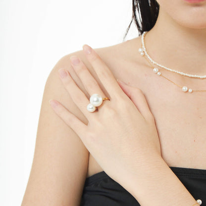 Bipearl Syndrome Ring