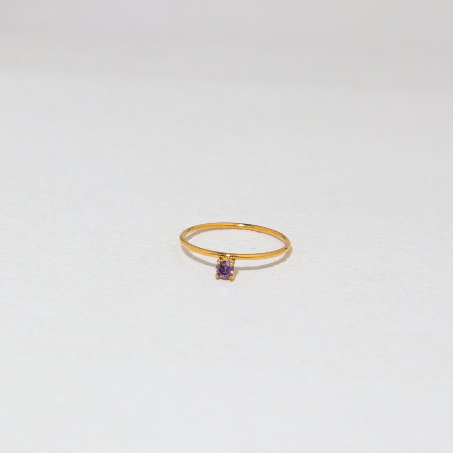 Purple Cubic Ring