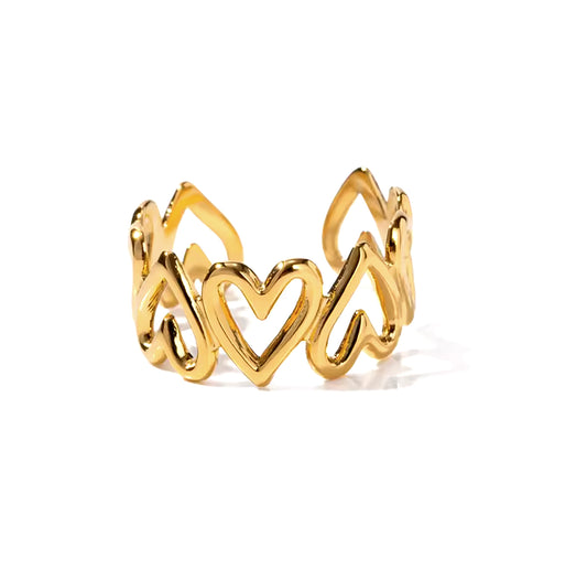 Hollow Love Band Ring