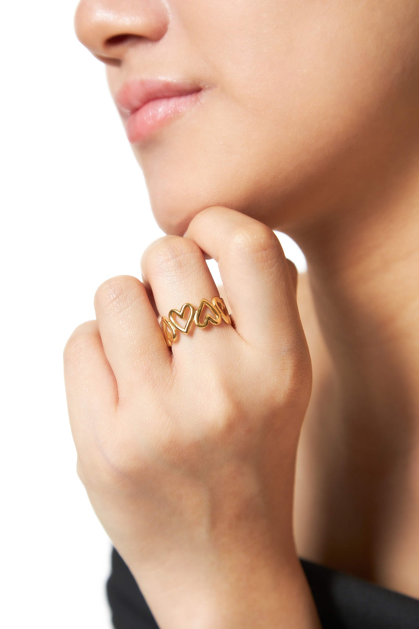 Hollow Love Band Ring